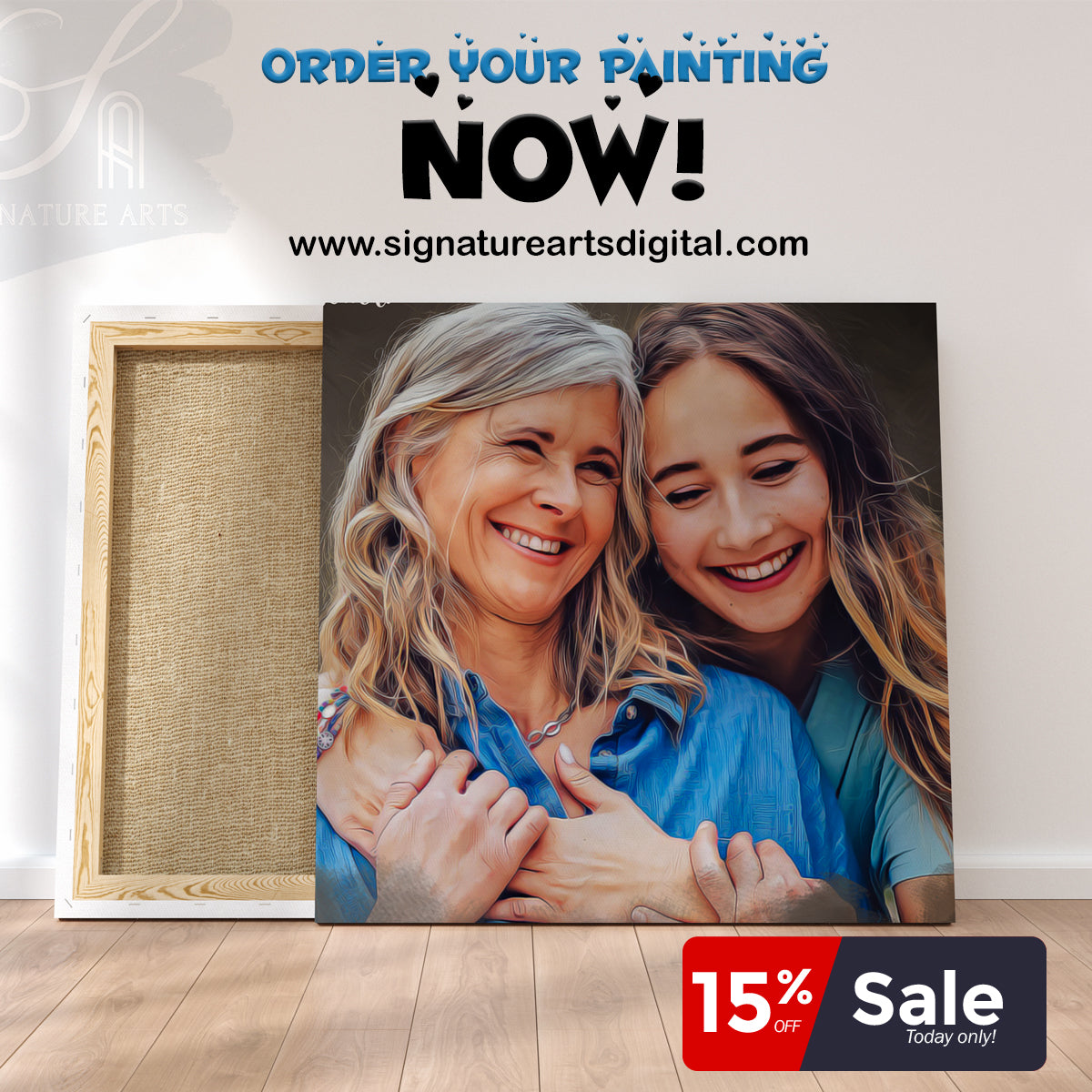 Custom Mothers Day Gift Portrait - Surprise Mom With The Best Gift!
