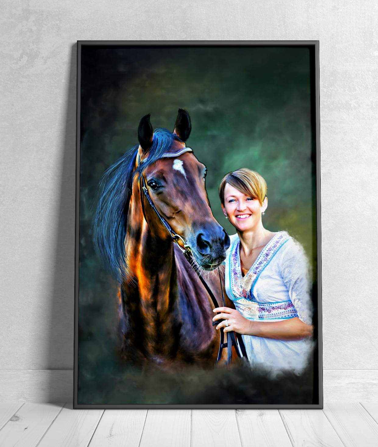 Digital Pet Portrait Painting Signature Arts