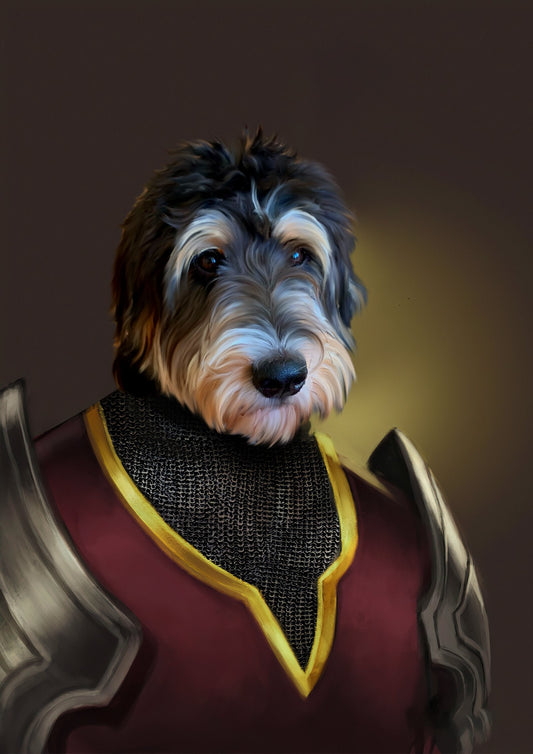 The Knight Pet Portrait Signature Arts