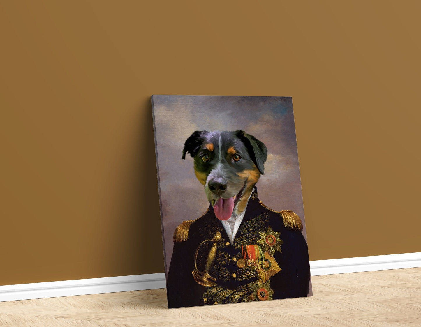 The Officer Pet Portrait Signature Arts