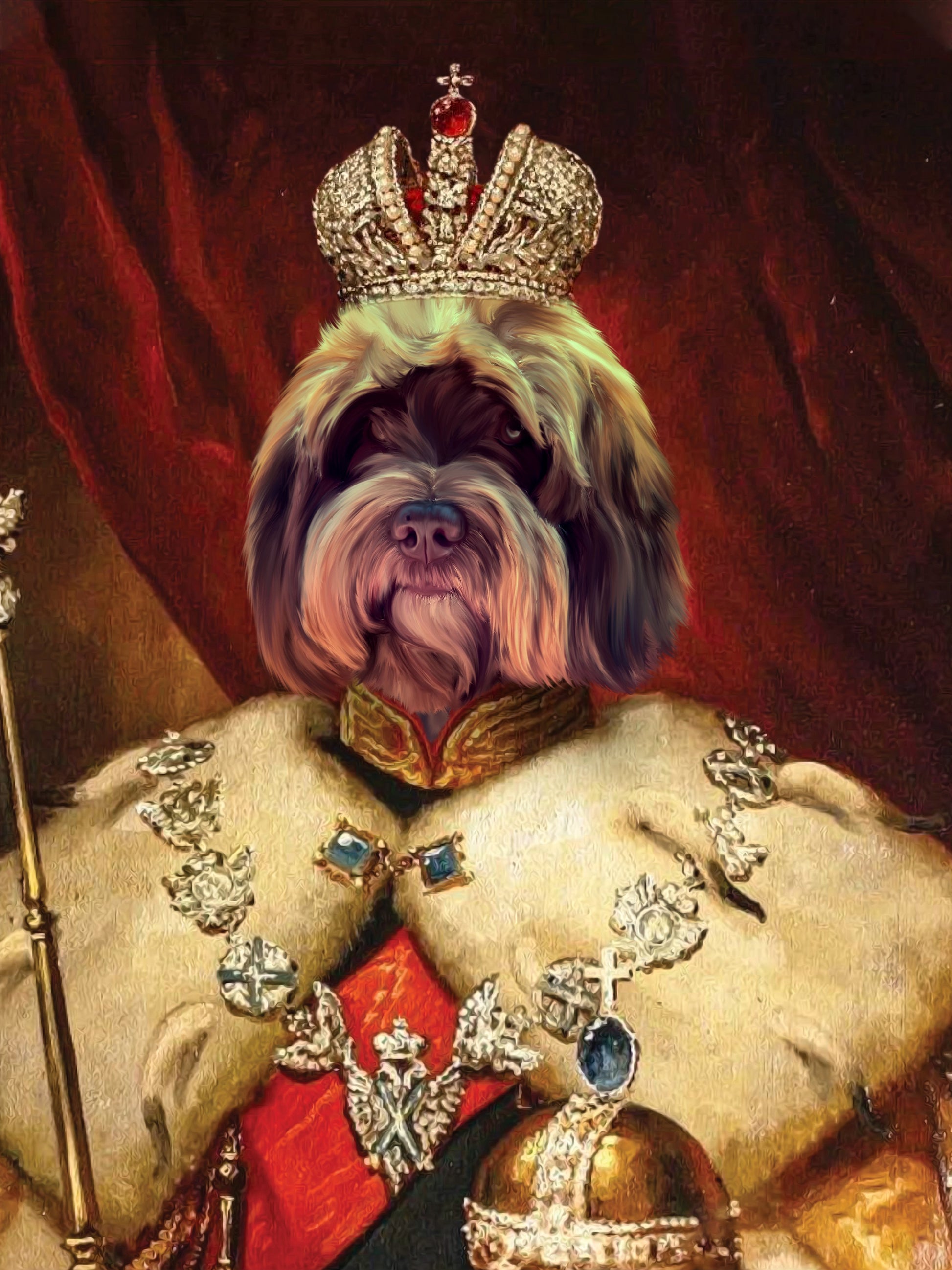 The Prince Pet Portrait Signature Arts